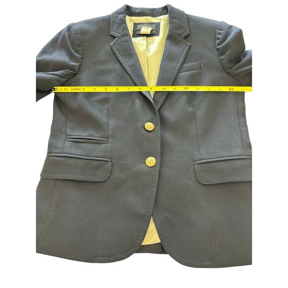 J. Crew Schoolboy Blazer Navy Wool Gold Buttons Size 2 Preppy Classic Office - Picture 10 of 10